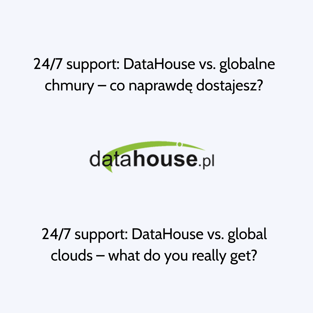 Підтримка 24/7: DataHouse проти глобальних хмар